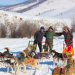 dogsledding journey in terelj national park in winter with our guest