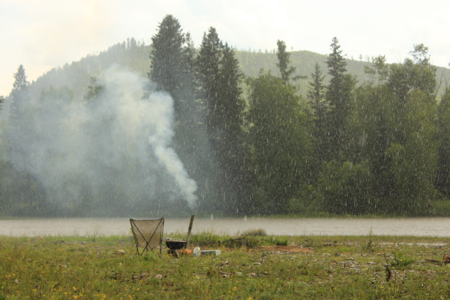 camping in mongolia, cooking outside, picnic in Mongolia