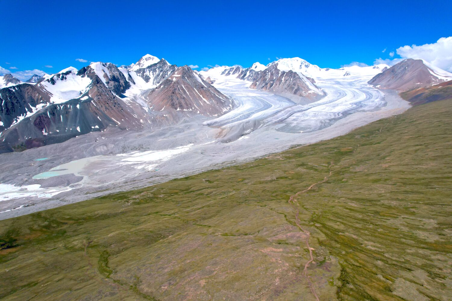 altai mountains, bayan-ulgii province, potanin glacier